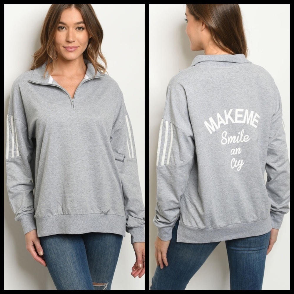 🆕Just In, Grey top with graphics